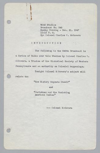 #545: Christmas and the Vanishing American Indians