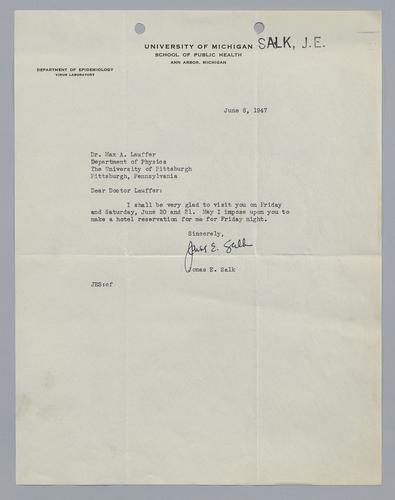 Jonas Salk to Max Lauffer