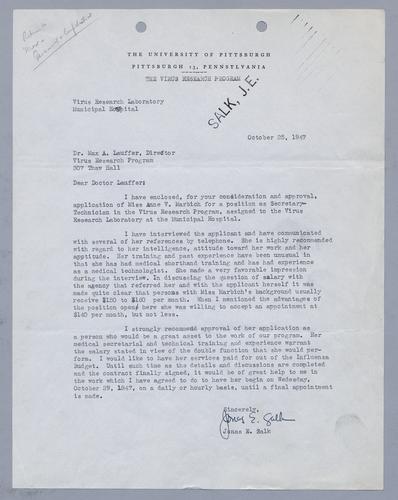 Jonas Salk to Max Lauffer