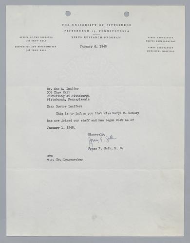 Jonas Salk to Max Lauffer