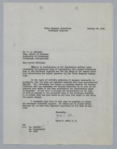 Jonas Salk to W.S. McEllroy