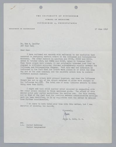 Jonas Salk to Max Lauffer