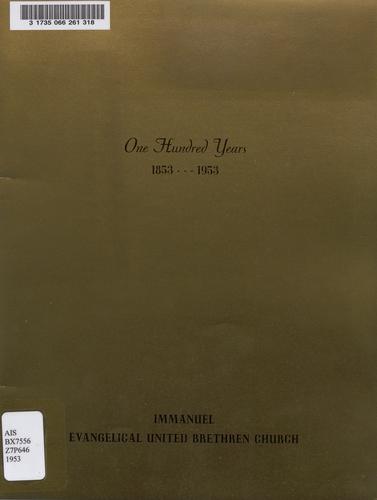 One hundred years, 1853 --- 1953
