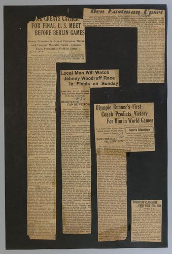 John Woodruff Scrapbook -- Olympics