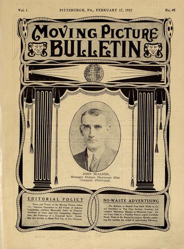 Pittsburgh moving picture bulletin