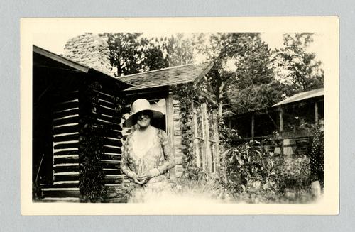 Mary Roberts Rinehart at Eatons' Ranch cabin