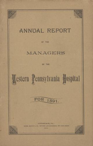 Annual Report of the Managers of the Western Pennsylvania Hospital