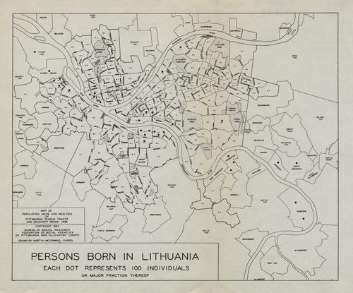 Map 22. Persons born in Lithuania