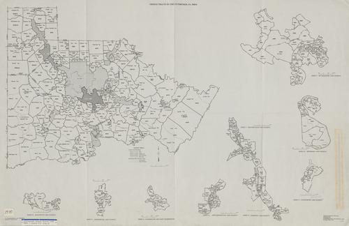 Census tracts in the Pittsburgh, PA SMSA: Insets B-J.