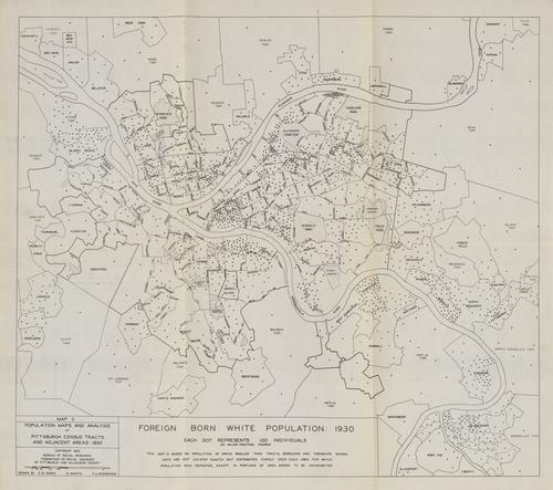Map 3. Foreign-Born white population: 1930
