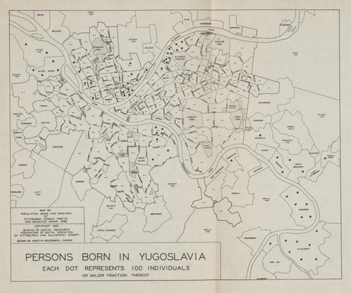 Map 28. Persons born in Yugoslavia.