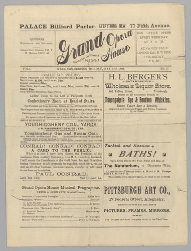 Theatre program - Romeo and Juliet with Julia Marlowe
