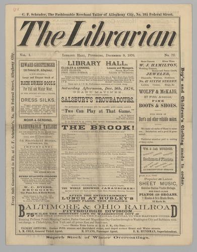 Theatre program - Two Can Play at That Game; and The Brook!