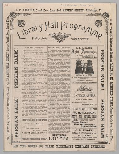 Opera program - The Emma Abbott Grand Opera Company in Il Trovatore