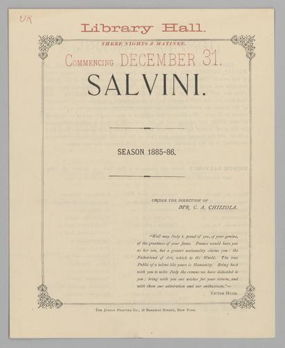 Advertising - Alexander Salvini tour