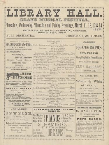 Concert program - Grand Music Festival