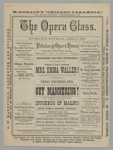 Theatre program - Guy Mannering! with Emma Waller