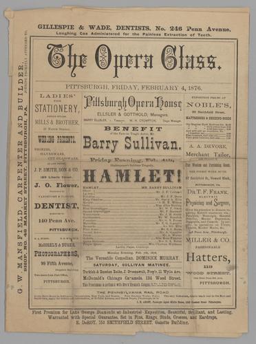 Theatre program - Hamlet with Barry Sullivan