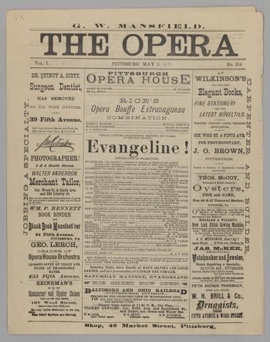 Opera program - Evangeline!