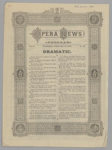 Opera program - The C.D. Hess Acme English Opera Co. in Fra Diavolo!