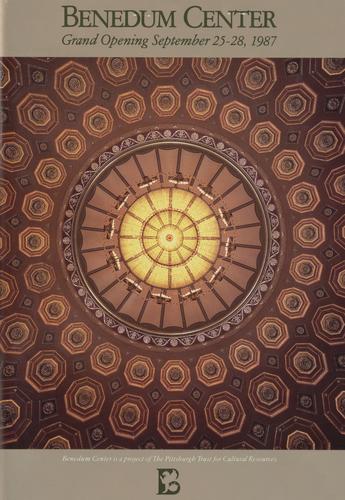 Theatre program - Grand opening of the Benedum Center Purely Pittsburgh, Pilobolus Dance Theatre, Rosemary Clooney, Lionel Hampton, and George Benson with Nathan Davis and the Pittsburgh Jazz Orchestra