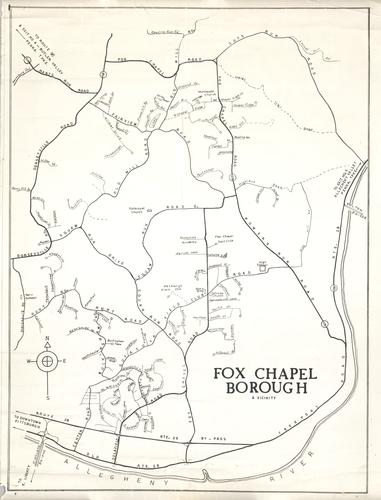 Map of Fox Chapel Borough & Vicinity (2 copies)