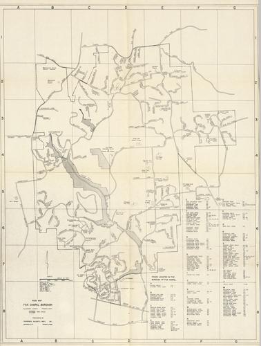 Road Map of Fox Chapel Borough by Fahringer, McCarty, Grey, Inc.