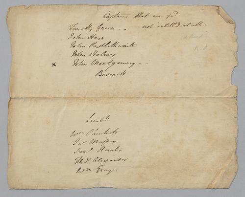 Edward Burd Receipts