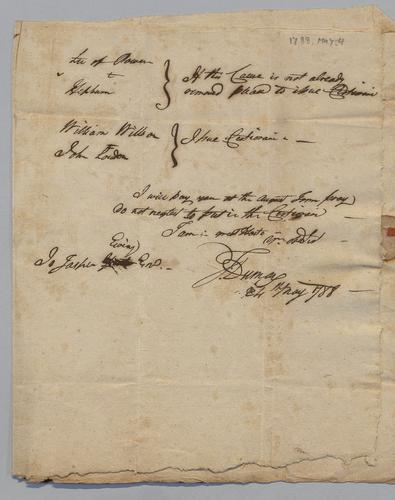 Thomas Duncan to Edward Burd