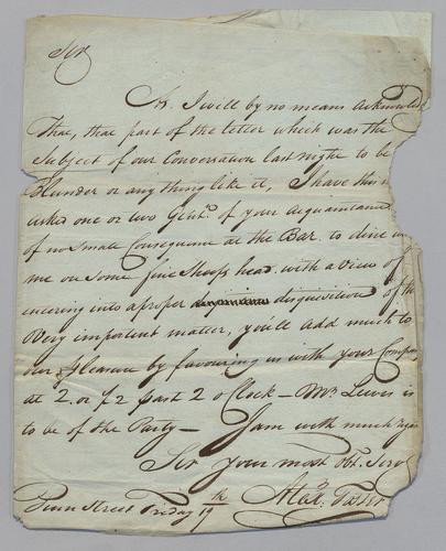 Alexander Foster to Edward Burd