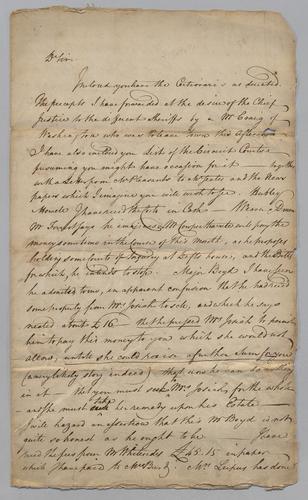 George Davis to Edward Burd