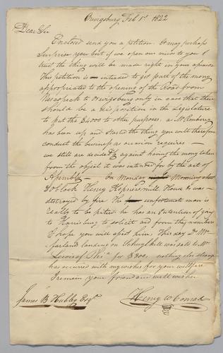 James B. Hubley Business Correspondence