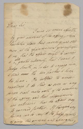 M. Hare to Edward Burd