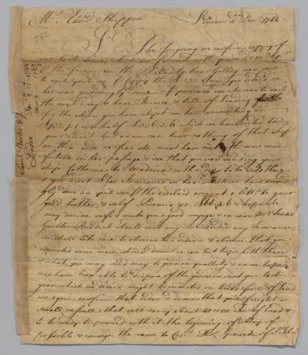 Edward Shippen Business Correspondence