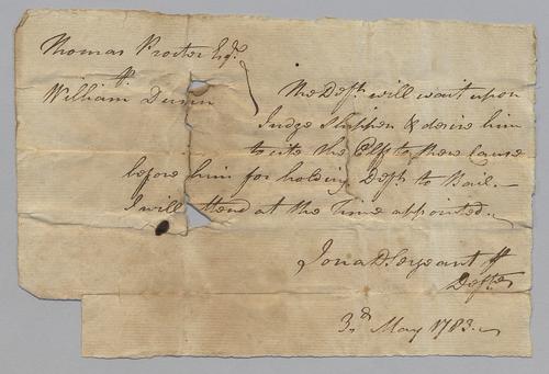 Shippen Family Business Correspondence