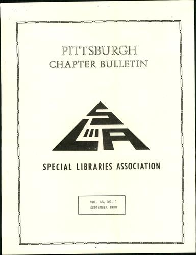 Pittsburgh Chapter bulletin