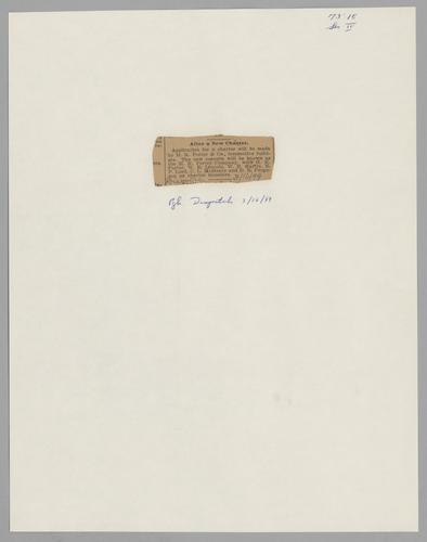 Pittsburgh Dispatch, "After a New Charter,"