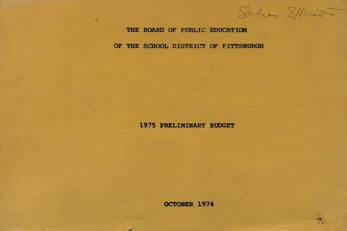 Budget, Preliminary 1975