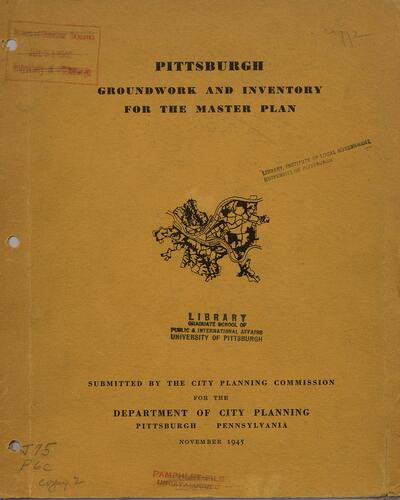 Pittsburgh Groundwork and Inventory for the master plan