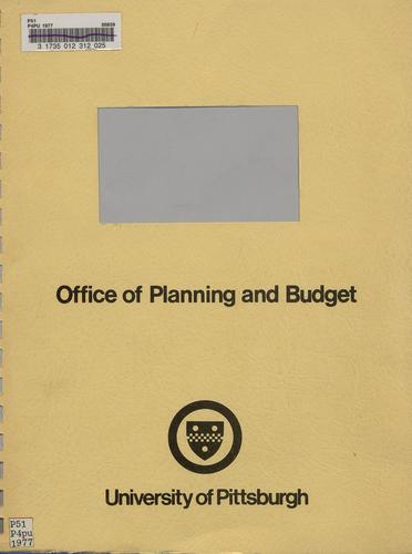 Response of The University of Pittsburgh to The Joint State Government Commission Analysis of Faculty Output and Salary Costs of State-Related Universities,