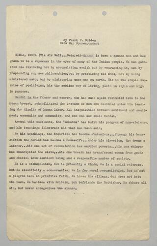 "Gandhi and Gandhism"