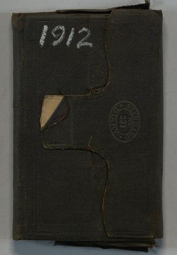 Carl T. Schofer Diary, 1912
