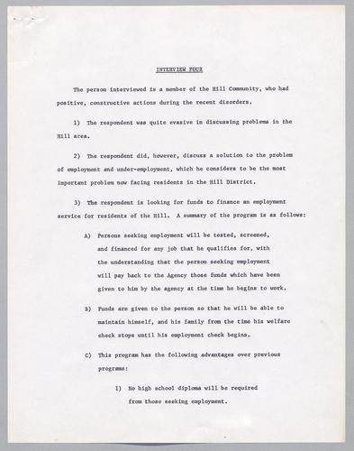 Interview #4--Hill District community member