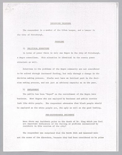 Interview #13--Lawyer and a member of the Urban League