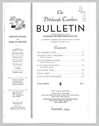"Financing Public Education," The Pittsburgh Teachers Bulletin