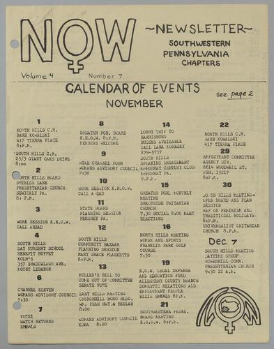 NOW: Newsletter for the Southwestern Pennsylvania Chapter, Vol. 4 No. 7-12b