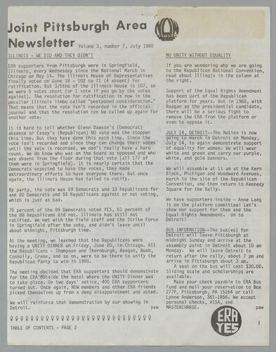 Joint Pittsburgh Area Newsletter, Vol. 3 No. 7-12