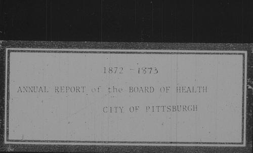Department of Public Health Annual Report, 1871