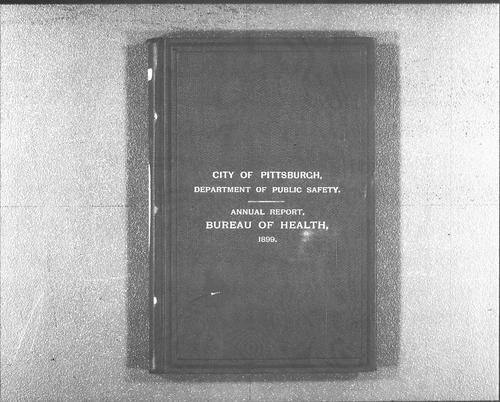 Department of Public Health Annual Report, 1899