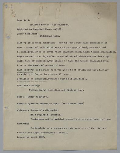 Case studies of Appendicitis